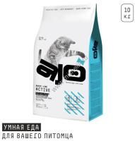 AJO Cat Аctive 10 кг сухой полнорационный корм для взрослых кошек с индейкой