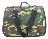 HOMEPET Камуфляж зеленый №1 35х22х23 см сумка-переноска