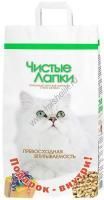 Чистые Лапки 12 л древесный наполнитель для кошачьих туалетов 