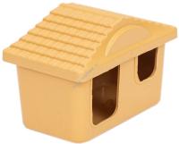 HOMEPET 11 см х 8 см х 7 см домик для грызунов малый пластиковый бежевый 1х30