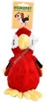 HOMEPET 18 см х 18 см игрушка для собак попугай с пищалкой и шуршащим эффектом плюш
