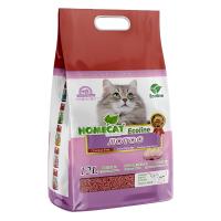 HOMECAT Ecoline Лотос 12 л комкующийся наполнитель для кошачьих туалетов с ароматом лотоса 