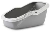 SAVIC ASEO 56 см x 39 см x 27,50 см туалет для кошек с высокими бортами серый 