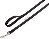NOBBY CLASSIC длина 120 см ширина 25 мм поводок для собак нейлон черный 1х84
