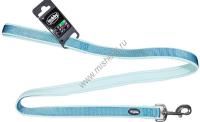 NOBBY CLASSIC PRENO длина 120 см ширина 20-25 мм поводок для собак нейлон голубой 1х48