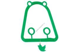 HOMEPET 9,5 см х 9,5 см качели для птиц с подвесом изумрудные 