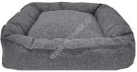 HOMEPET Жаккард Rola 50 см х 45 см х 15 см лежак графит для домашних животных