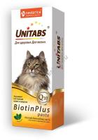 UNITABS 120 мл паста с биотином и таурином для кошек 1х12