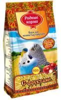 РОДНЫЕ КОРМА 900 г корм для волнистых попугаев с фруктами 