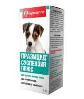 ПРАЗИЦИД-СУСПЕНЗИЯ ПЛЮС 6 мл для щенков мелких пород флакон шприц-дозатор