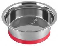 ANKUR 0,45 л миска металлическая ребристая вакуумное крепление