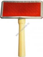 №1 12 см х 9 см щетка малая для животных с металлическими зубьями блистер 1х72