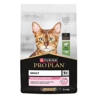 PRO PLAN 3 кг сухой корм для взрослых кошек с чувствительным пищеварением или с особыми предпочтениями в еде, с высоким содержанием ягненка 