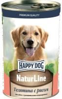 HAPPY DOG Natur Line 410 г консервы для собак телятина с рисом  