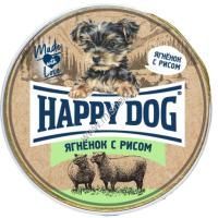HAPPY DOG Natur Line 125 г ламистер паштет консервы для собак с ягнёнком и рисом 