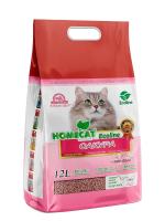 HOMECAT Ecoline Лотос-Сакура 12 л комкующийся наполнитель для кошачьих туалетов с ароматом сакуры 