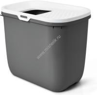 SAVIC HOP IN 58,5 см х 39 см х 39,5 см туалет для кошек антрацит белый 