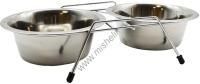 ANKUR 2 х 0,25 л подставка с металлическими мисками черная