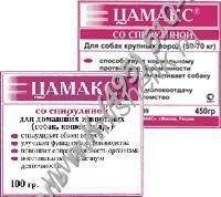 ЦАМАКС 100 г кормовая добавка в период роста молодняка и при лактации со спирулиной 1х5