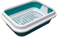 ZOOexpress МЕГАКИС 46х34,5х14 см туалет для кошек с сеткой и рамкой 