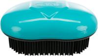 Щетка для ухода за домашними животными, TPR,  7 х 10 см, черный / бирюзовый