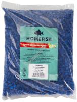 HOMEFISH 1 кг 3-5 мм грунт для аквариума темно-синий