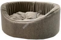 HOMEPET Жаккард Rosy grey №1 43 см х 38 см х 15 см лежак розово-серый для домашних животных