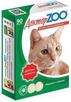 ДОКТОР ZOO Здоровье и красота 90 шт мультивитаминное лакомство с L-карнитином и таурином для кошек 