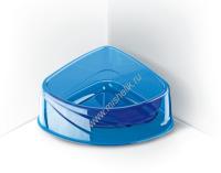 GEORPLAST CORNER LUX 20 см х 15 см х 8 см миска прозрачная угловая пластик 1х15