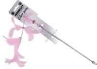 HOMECAT SILVER SERIES 42 см дразнилка для кошек удочка из перьев розовая