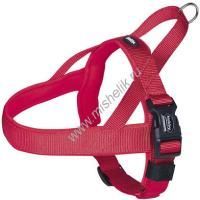 NOBBY CLASSIC PRENO NORWEGIAN грудь 68-85 см + 54 см ширина 40-45 мм шлейка для собак нейлон красная 1х24