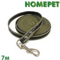 HOMEPET 18 ммх7 м поводок для собак с ручкой и карабином