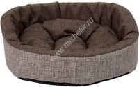 HOMEPET Жаккард Wool №2 49 см х 43 см х 17 см диванчик коричневый для домашних животных