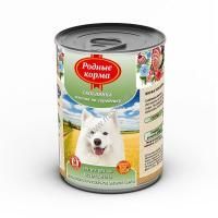 РОДНЫЕ КОРМА 970 г консервы для собак скоблянка мясная по-городецки 