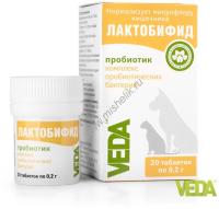 t VEDA ЛАКТОБИФИД 20 таб пробиотик для нормализации микрофлоры кишечника 1х10