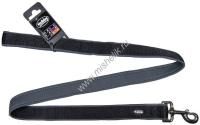 NOBBY CLASSIC PRENO длина 120 см ширина 25-35 мм поводок для собак нейлон черный серый 1х42