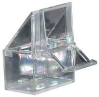 №1 7 см х 4 см х 6 см кормушка для птиц пластиковая, наружняя, прозрачная 1х30