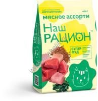 Наш Рацион 400 гр сухой корм для взрослых кошек мясное ассорти