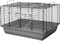 ДАРЭЛЛ Кролик №2 58х40х36 см клетка для кроликов и морских свинок серо-черная, складная