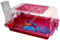 ZOOexpress 33х24х15 см террариум малый с комплектацией с пластмассовой дверкой 