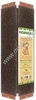 HOMECAT ВЕНГЕ 58х21 см когтеточка с кошачьей мятой угловая малая