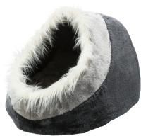 Лежак-пещера Minou, 35 х 26 х 41 см, темно-серый / светло-серый