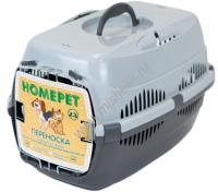 HOMEPET 43х29х27 см переноска для животных малая серая