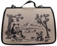 DOGMAN Лира №2 40х25х24 см сумка-переноска цвет бежевый панда 