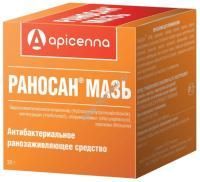 APICENNA РАНОСАН 30 г мазь антибактериальное ранозаживляющее средство 1х20