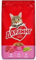 Дарлинг 760 г сухой корм  для взрослых кошек с мясом и овощами 