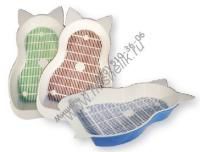 ZOOexpress КОШКА 4,5х6 см туалет для кошек с сеткой малый 