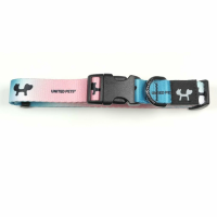 Поводок United Pets для собак Complete me 25 x 1200 mm, розово-голубой тай-дай