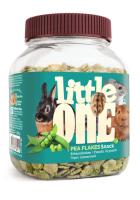 LITTLE ONE 230 г банка лакомство для грызунов плющенный горох