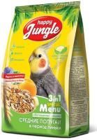 HAPPY JUNGLE 500 г корм для средних попугаев при линьке 